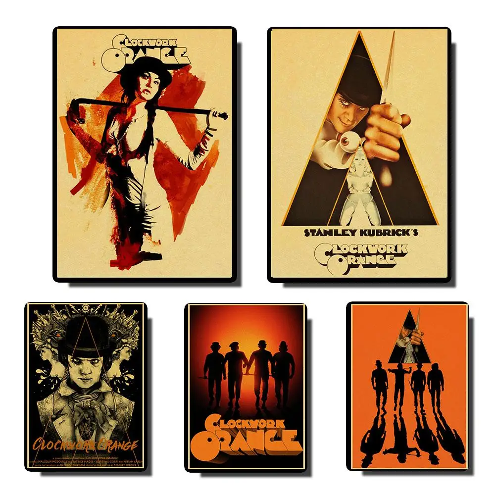 A Clockwork Orange vintage posters Prints Wall Painting high Quality Decor Poster Wall Painting Home Decoration