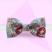 Новые модные мужские Оригинальные ручной работы галстук бабочка с принтом банкетные вечерние платья жениха Свадебные рисовые урагана