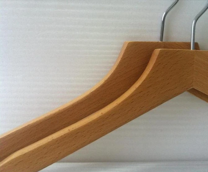 Роскошная деревянная вешалка из натурального бука для пальто(12 шт./лот