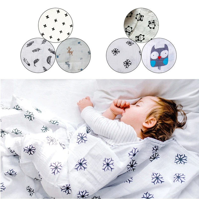 

3pcs/box Baby Boy Girls Cotton Newborn Blankets Washable Premium Reusable Nappy Diapers Wipes Bath Cloth Towel Blanket 120*120cm