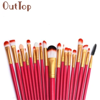 

Professional Women 20 pcs Makeup Brush Set tools Make-up Toiletry Kit Wool Make Up Brush Set