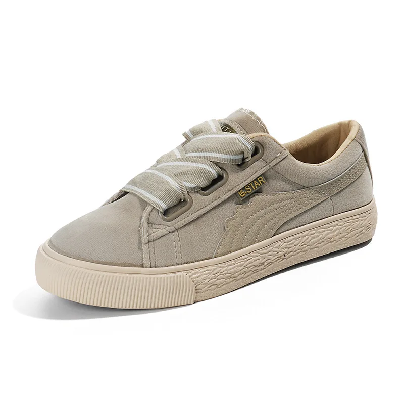 

OLOME Women's Canvas Shoes White Shoes 2019 New Summer Korean Version Of The