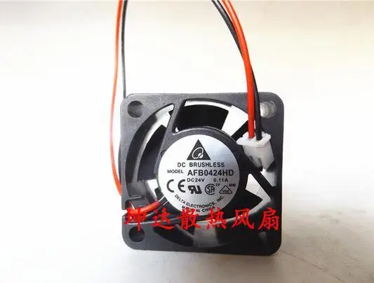 

Original Authentic Delta AFB0424HD 40*40*20mm 2-line 0.11A 24V 4CM Dual Ball Bearing Cooling Fan