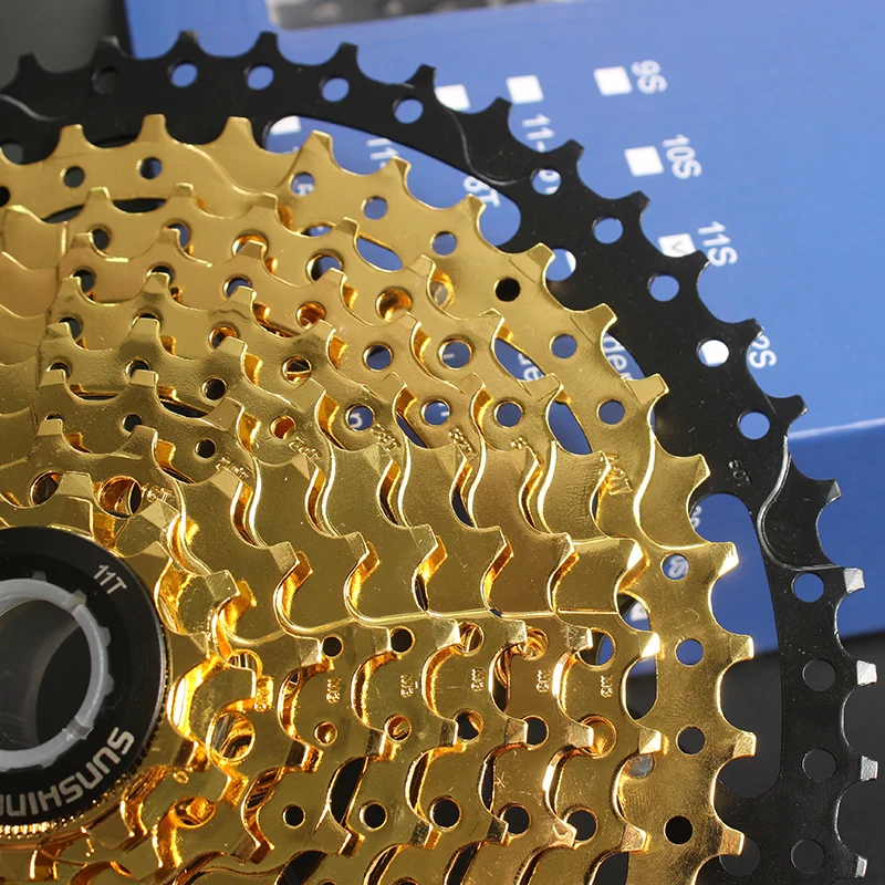 SUNSHINE-SZ 11-50T 10 скоростей кассета 10 s Gold Freewheel MTB горный велосипед стальные золотые звездочки для частей системы