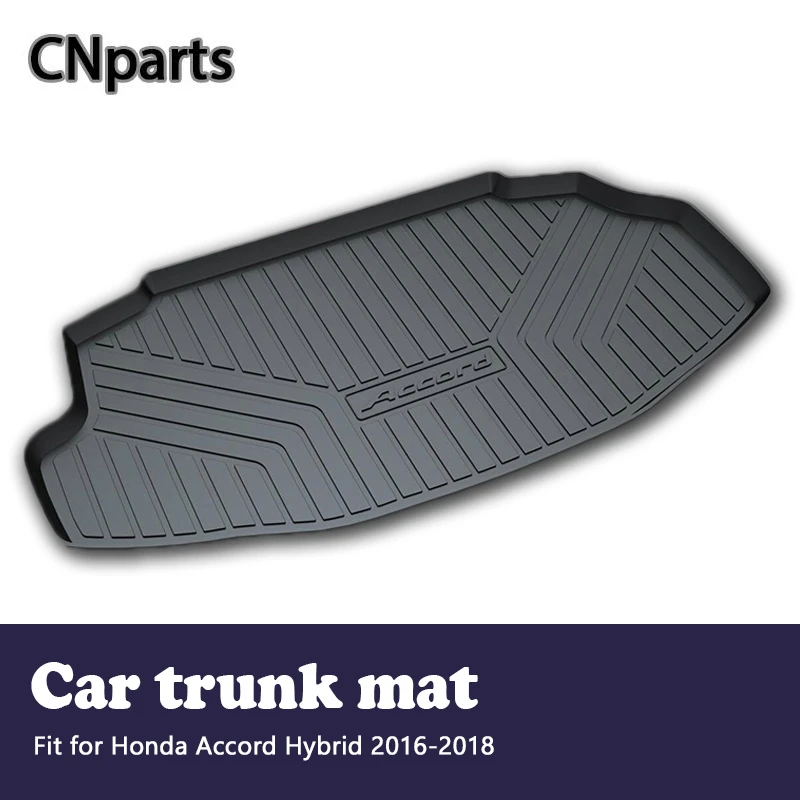 

CNparts Car Cargo Liner rear trunk mat For Honda Accord Hybrid 2016 2017 2018 Boot Waterproof carpet Anti-slip mat Accessories