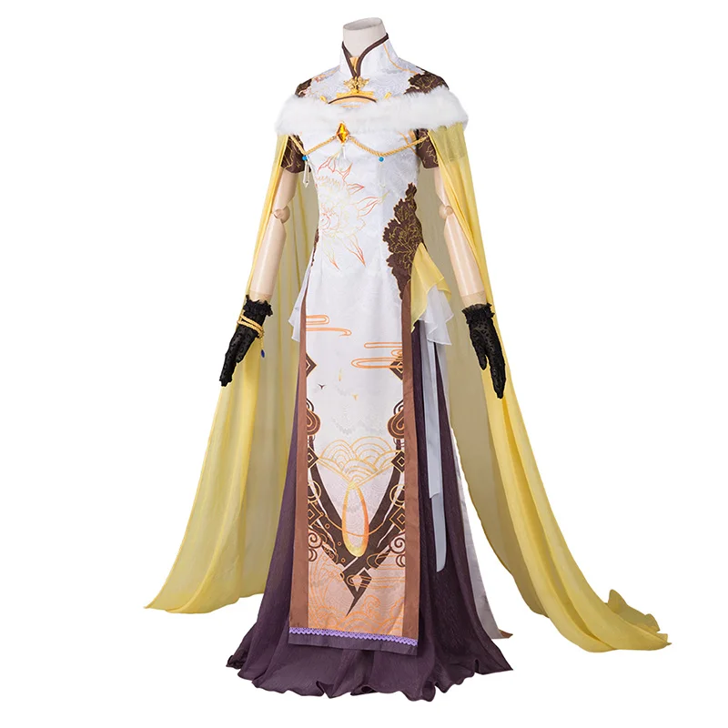 

Cosplay Game Overwatches Angel Chinese style Cheongsam Dignified Dress Clothes Cos costume