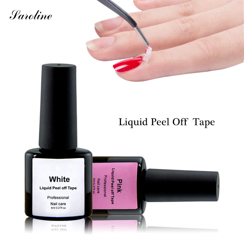 

Saroline Liquid Tape Skin Protected Peel-Off Nail Polish Glue Anti Overflow Nail Art Gel Varnish Liquid Peel-off Tape 8ml Finger
