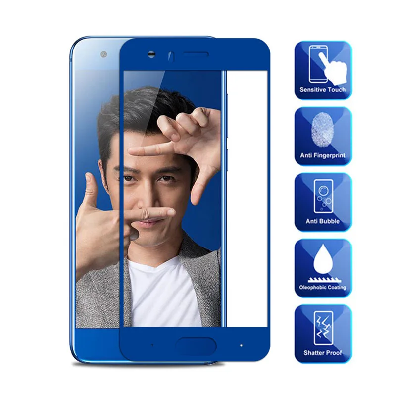Закаленное стекло 9H для Huawei Honor 9 10 lite легкий защитный экран стеклянный чехол Play view