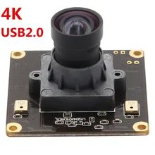 Без искажений 4K 3840x2160 USB веб-камера мини 38*38 мм USB модуль камеры для Windows Android Linux UVC