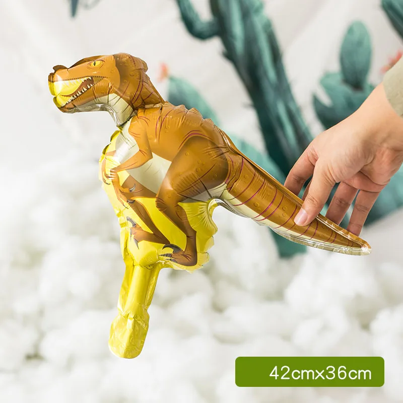 1 шт. гигантский динозавр фольгированный шар для мальчиков воздушные ...