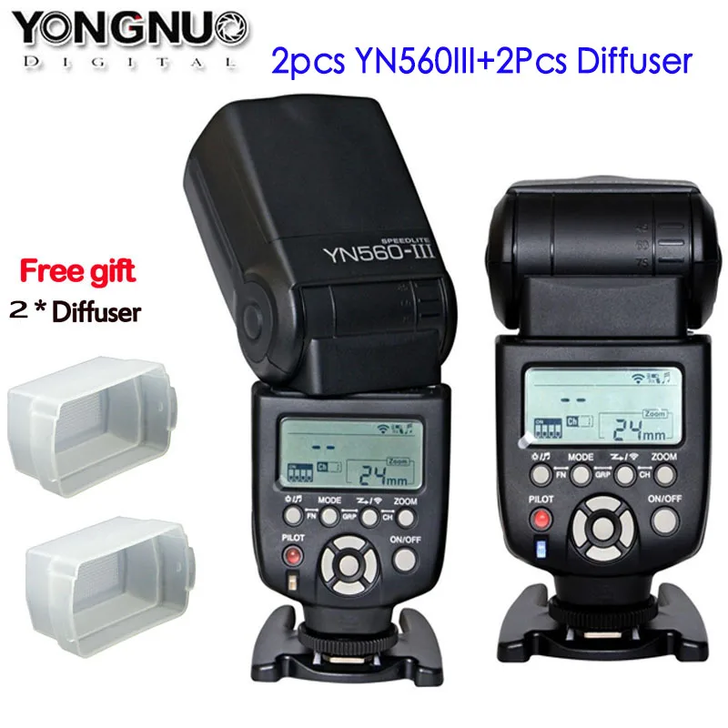 2 . YONGNUO YN-560 III YN-560III   Speedlite  Nikon D700 D300s D200 D610 D800 D70s D60 D40X Canon 650D 500D 5D
