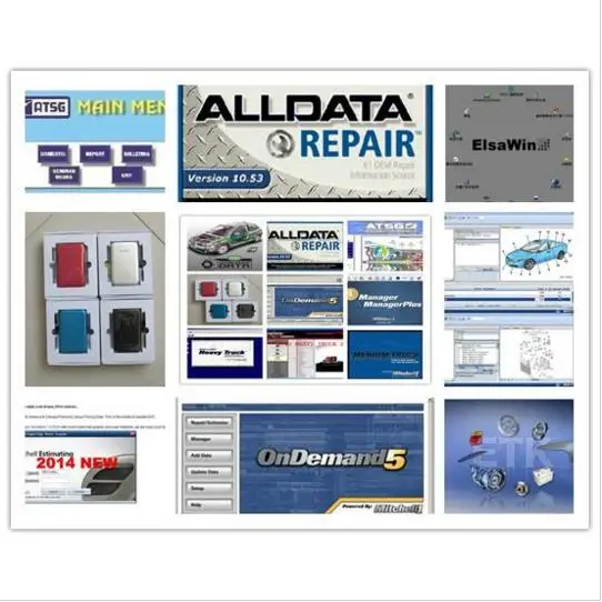  2017 auto reparación software todos los datos 1TB HDD 1053 alldata y software Mitchell 2015 juego c
