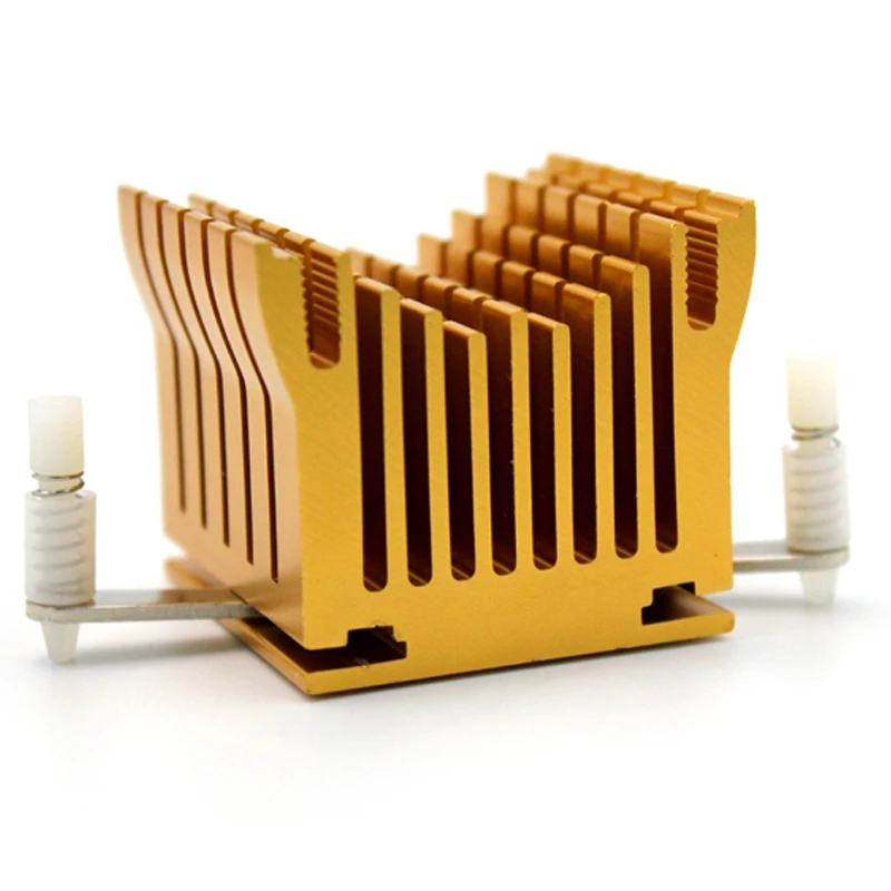 2pcs LED IC Golden Heat sink For Chip CPU Computer North Bridge Cooling