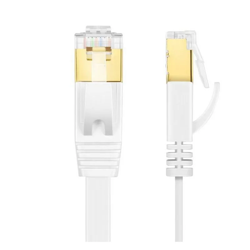 Lbsc Cat7 Ethernet Piatto Patch Cavo Di Rete, Schermato (Stp) Con Antigroviglio Rj45 Connectors-1M2M3M5M