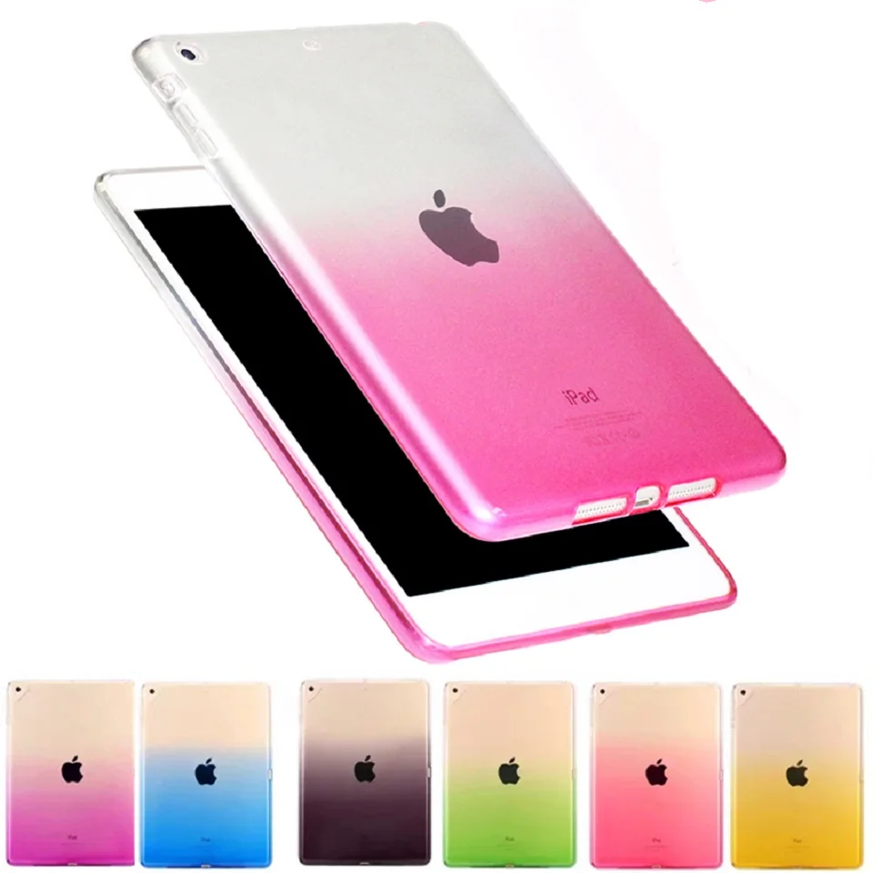 Ультратонкий чехол для планшета iPad 2/3/4 Suger Rainbow 9 7 '' мягкий из ТПУ 2 3 4 TPU|Чехлы