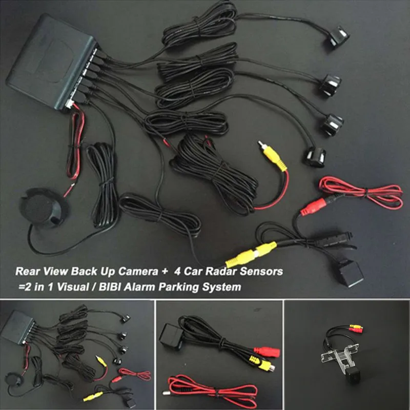 

Car Rear View Camera + 4 Sensors Buzzer Car Parking Sensor Reverse Radar Indicator Kit For Maruti Suzuki Swift DZire 2012 2013