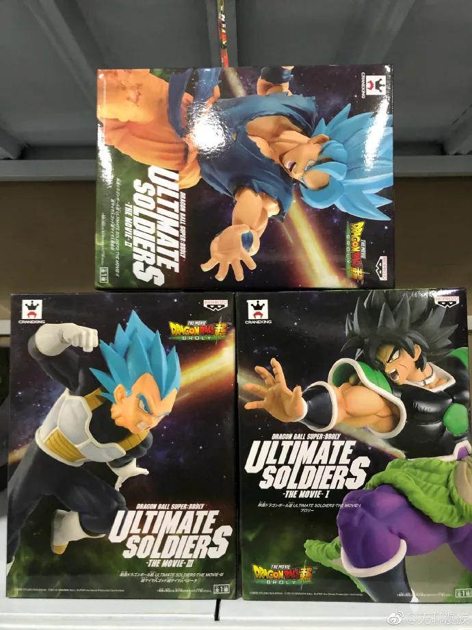 Японское аниме "Dragon Ball SUPER" Banpresto ULTIMATE SOLDIERS Коллекционная Фигурка-Супер Saiyan God SS Goku Vegeta Broly