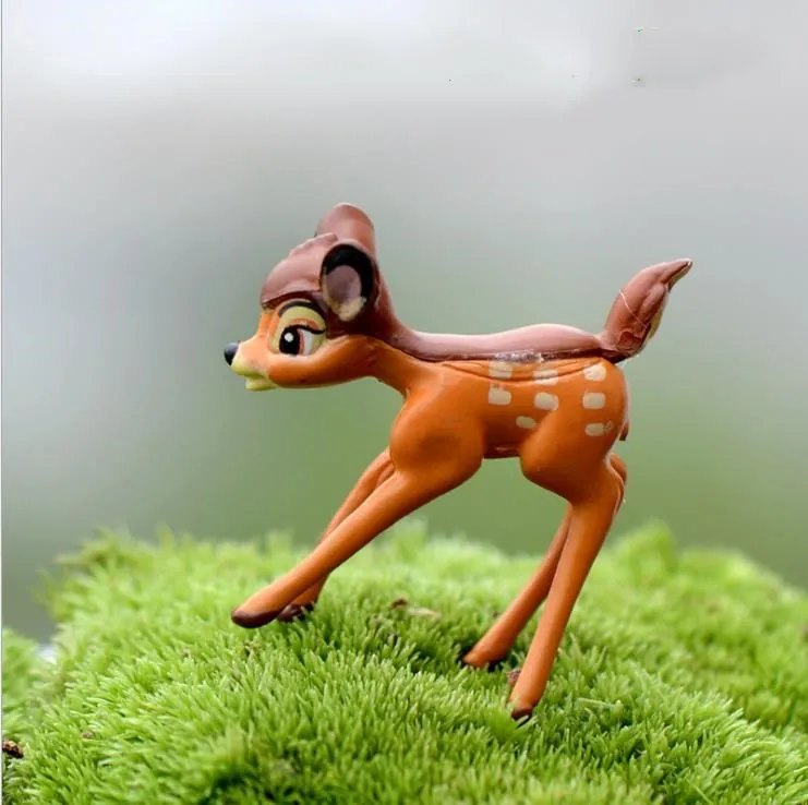 2 Pcs Mini Deers Fairy Garden Miniatures Decor Anime Dollhouse TDC 2 Pcs Mini Deers Fairy Garden Miniatures Decor Anime Dollhouse TDC