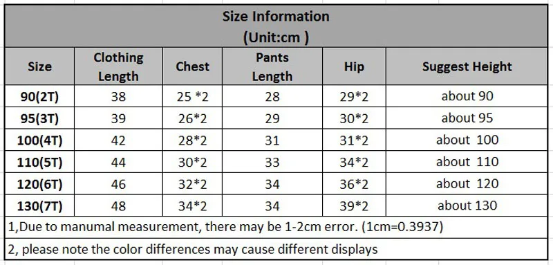 Short sleeve Pajamas Sets size