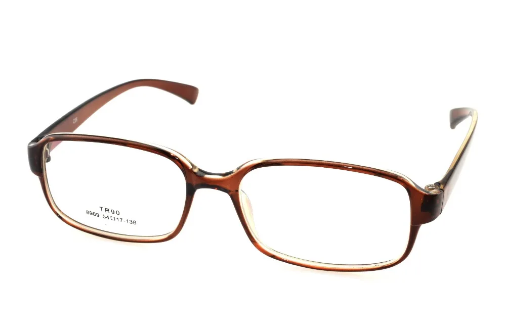 Designer Large Brown Eyeglasses Frame Full Rim Optical Custom Made ... Big Frame Prescription Glasses