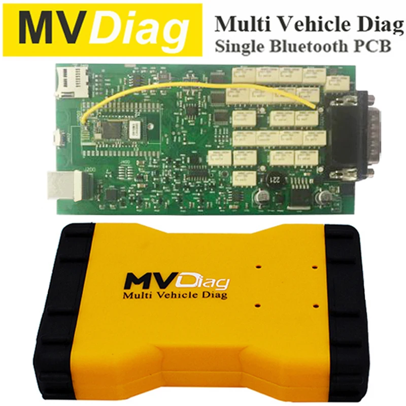 

Auto Diagnostic Tool MVDiag V5.008 Single PCB Board Car Scanner Multi Vehicle Diag Bluetooth TCS CDP PRO for Car&Truck