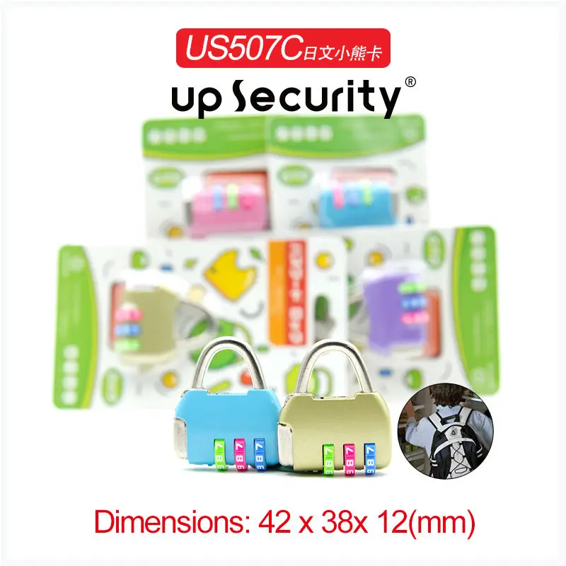 Mini Stationery Combination Lock Safe Code Number Lock for Luggage Bag