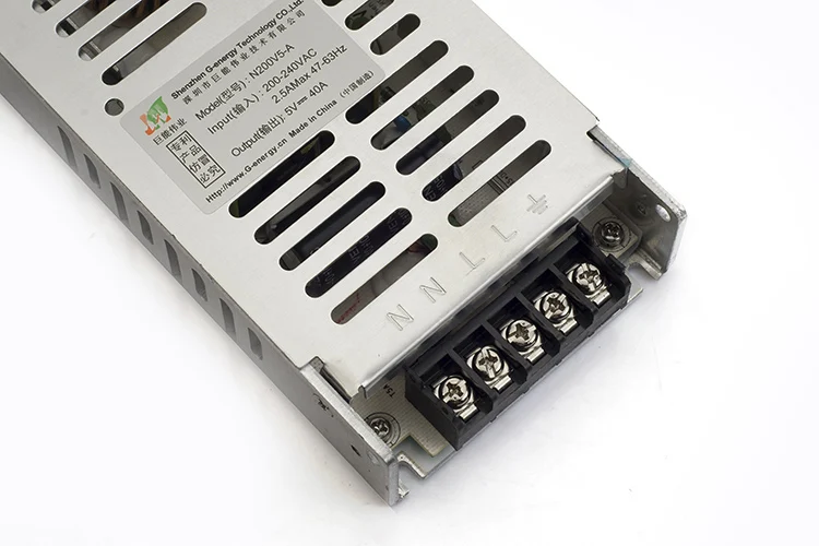 

LED Power Supply 5V 40A 200W LED Display Power Adapter Switching Input AC220V to DC5V Power supplies,P4,P5,P6,P8,P10