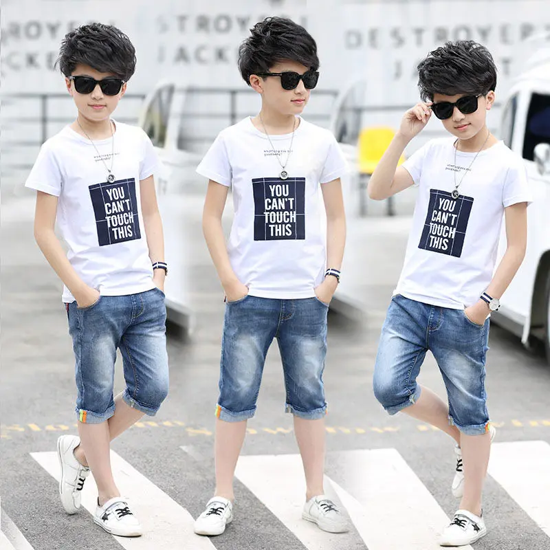 الفتيان مجموعات الصيف ملابس رياضية كبيرة الفتيان الأبجدية الفتيان الاطفال المسار مجموعات أسود رمادي اللون 4-12 14 الأعمار الفتيات الملابس 10 12 ...