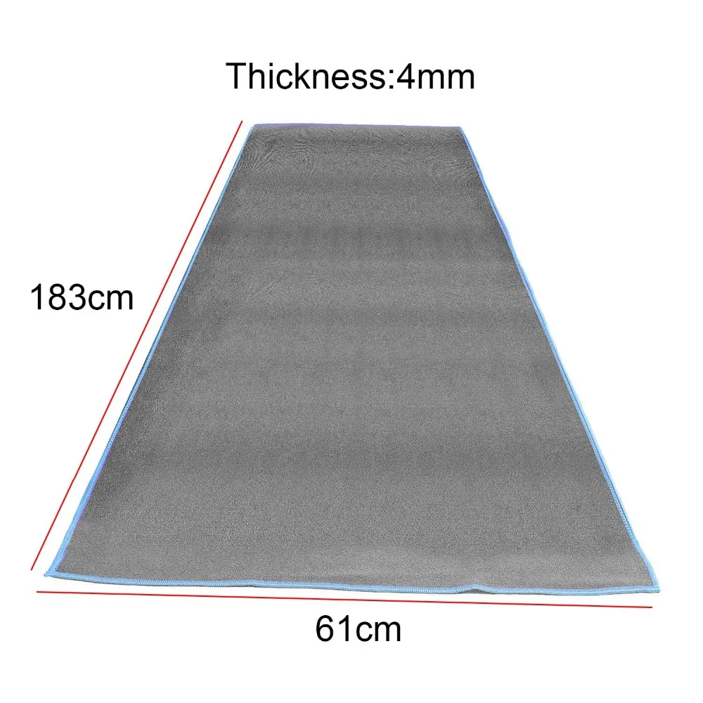 Сплошной цвет одеяла для йоги нескользящий мягкий коврик для занятия йогой, фитнесом полотенце для рук 183*61 см микрофибра впитывающий пот аксессуары для пилатеса
