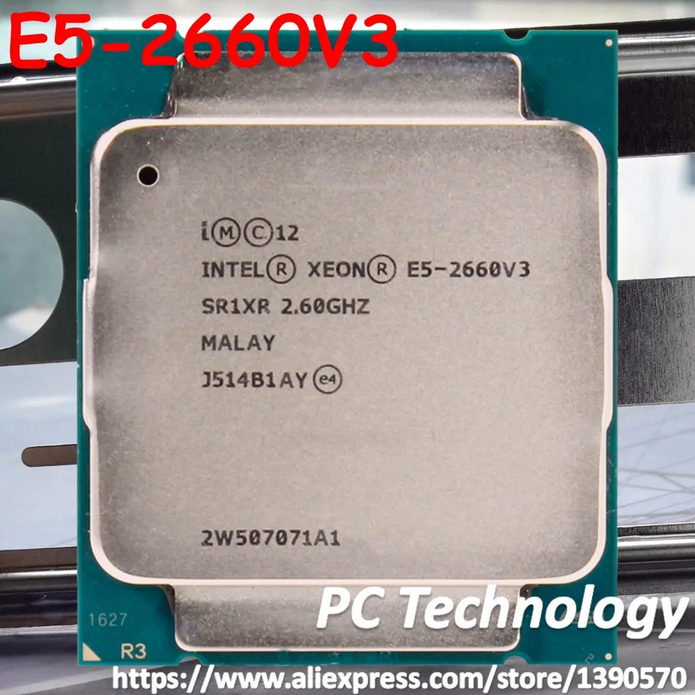 

Original Intel Xeon E5-2660 V3 official version E5-2660V3 2.6GHZ 25M 10-CORE E5 2660V3 LGA2011-3 Processor free shipping 2660 V3