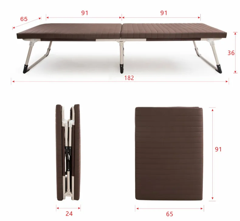 High quality soft comfortable folding single bed sponge simple office nap bed nursing bed High quality soft comfortable folding single bed sponge simple office nap bed nursing bed