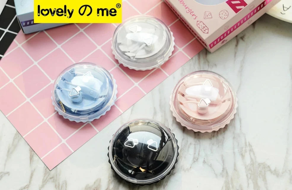 KEEKA Cute Mini Earphone in-ear Candy Color Girl Earbuds storage case box Universal for smartphone children youngster | Электроника