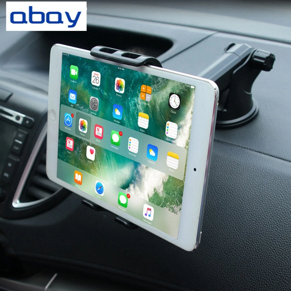 

abay Car Tablet Stand Dashboard 360 Degree Tablet Holder for Ipad 1/2/3/4 pro mini Samsung Adjustable Tablet Car Holder Mount