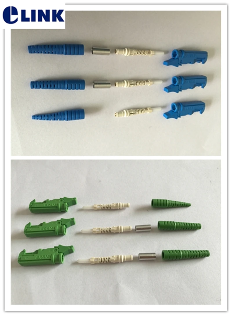 100pcs RM E2000 fiber connector KIT with Ferrule(0.5) Unassembled UPC APC optica(made in China) with metal shutter factory ELINK china factory made rotary encoder replace for sumtak lec 72bm s38 102 4b s159a s146a g15e