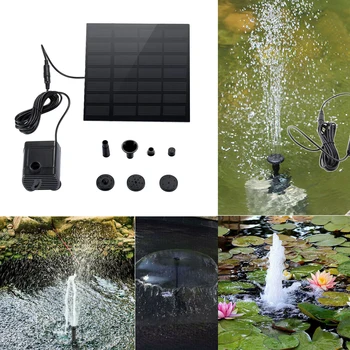 

180L/H Solar Fountain Solar Water Fountain Garden Pool Pond Outdoor Solar Panel Fountain Floating Fountain Garden Decoration