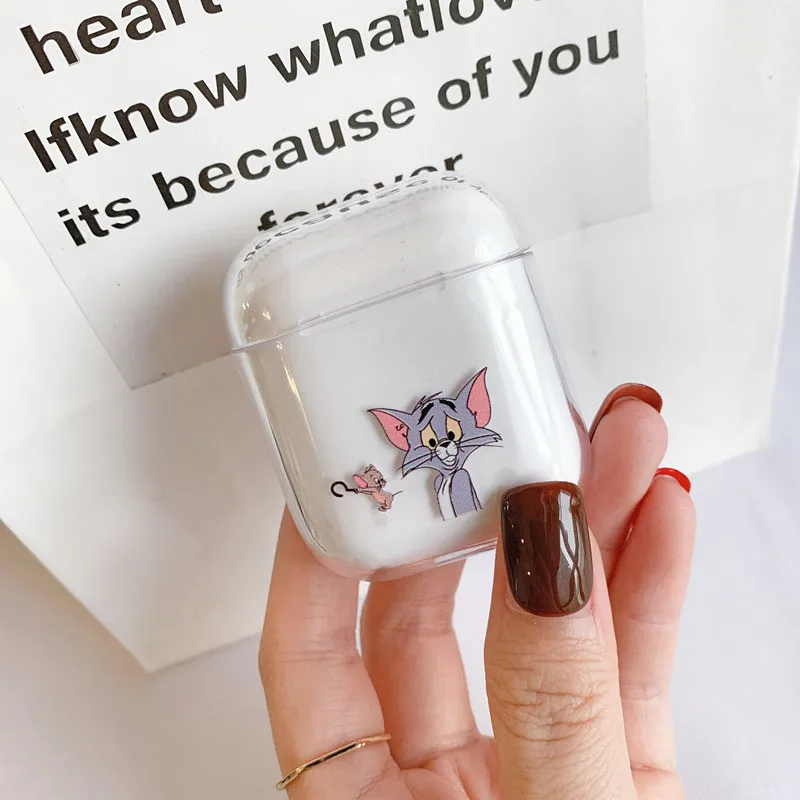 13 Прозрачный чехол для airpods с изображением слона из мультфильма «Улица Сезам», Bluetooth, беспроводная гарнитура, набор для airpods 1/2, милый жесткий чехол - Цвет: 13
