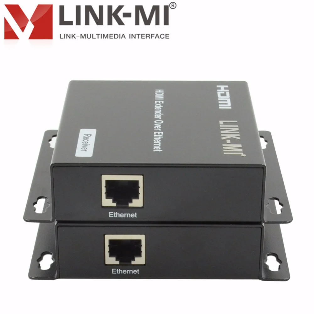 LINK-MI LM-EX22 HDMI удлинитель 120 м приемник передатчика Cat5eIR и TCP/IP HDMI удлинитель сетевого кабеля для многоадресного и вещания
