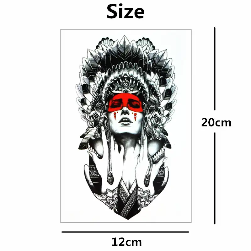 Nu TATY индийские inked amazingink тату боди арт флэш стикер s 12*20 см водостойкие поддельные