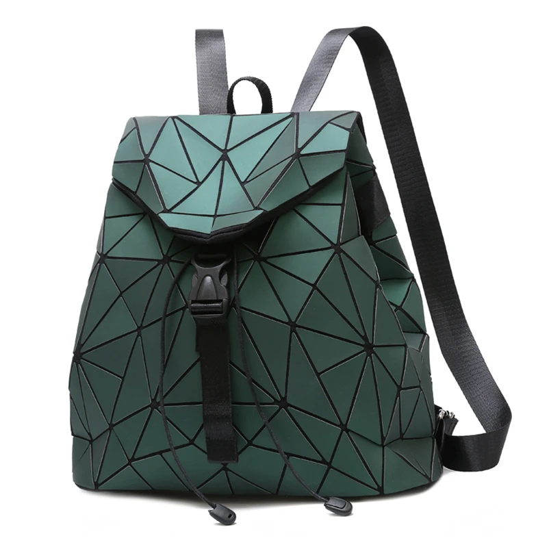 Nevenka Diamond Lattice Backpack Women Backpack Leather Creative Geometric Backpacks Drawstring Backpacks for Teenager Girl 201809