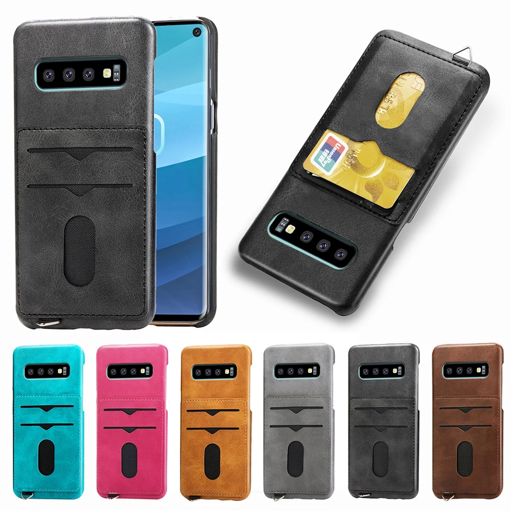 Мягкий Искусственная кожа флип чехол для samsung S10 E S9 S8 плюс S7 край note9 lite note8