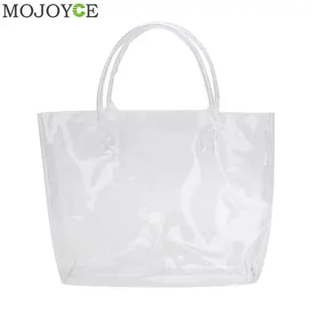 

Summer Beach Totes PVC Transparent Women Shopping Bags Shoulder Handbags