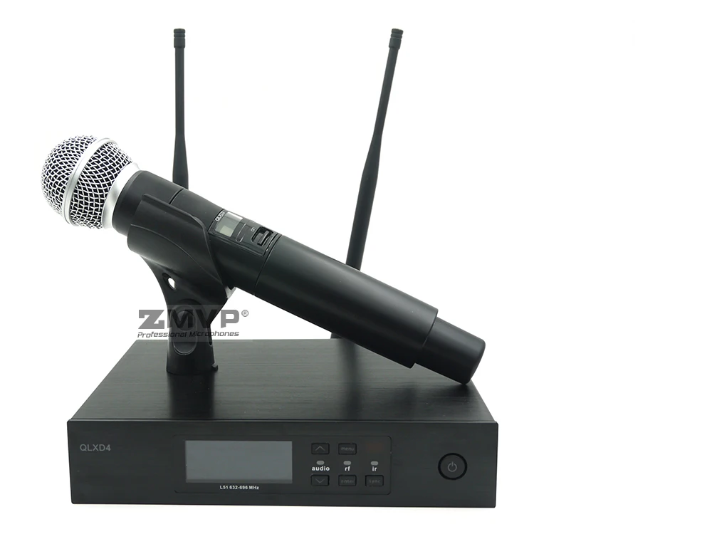 Профессиональная микрофонная система UHF QLXD4 Беспроводная с легендарным ручным