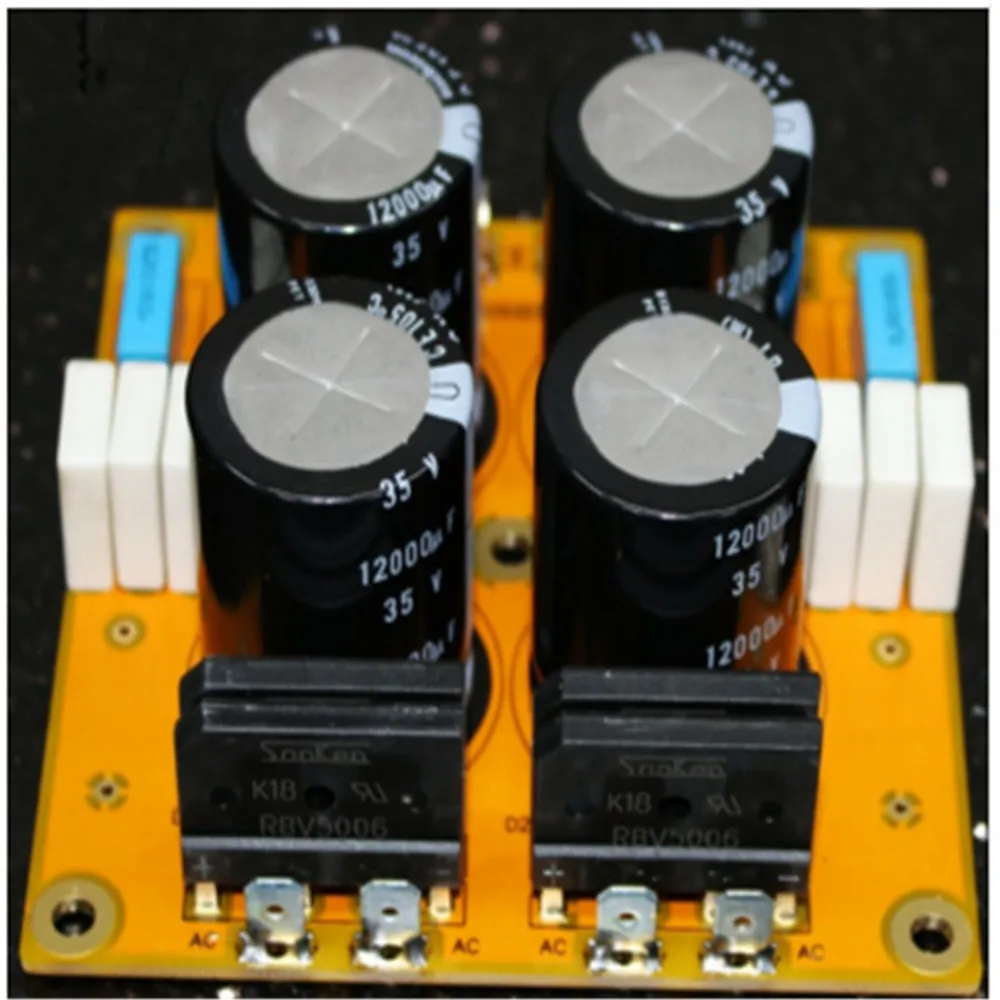 4PCS 35V12000UF Capacitors 50A rectifier bridge Dual power supply CRC