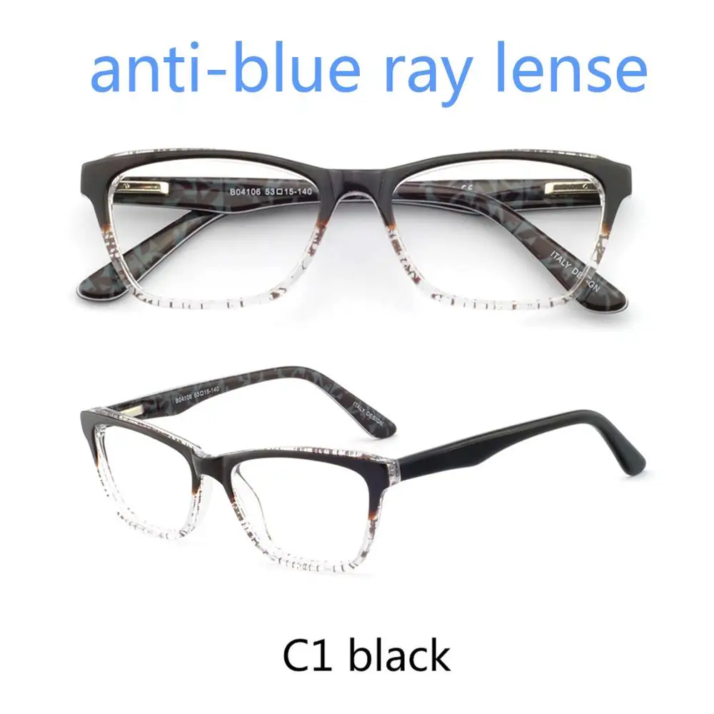 OCCI CHIARI, женские очки, оправа, оптический кошачий глаз, линзы по рецепту, медицинские оптические очки, оправа, Oculos, люнетты очки, Манн - Цвет оправы: C1a black
