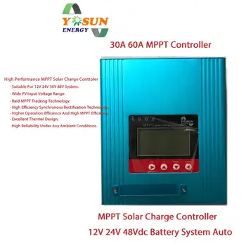 

MPPT Solar Charge Controller 12/24/48V 30/60A Battery Charger Controller Auto Solar Controller Rregulator Solar Mppt Cell Panel