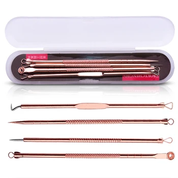 

4 Pcs/Set Acne Blackhead Removal Needles Stainless Pimple Spot Cleanser Beauty Face Clean Care Tools