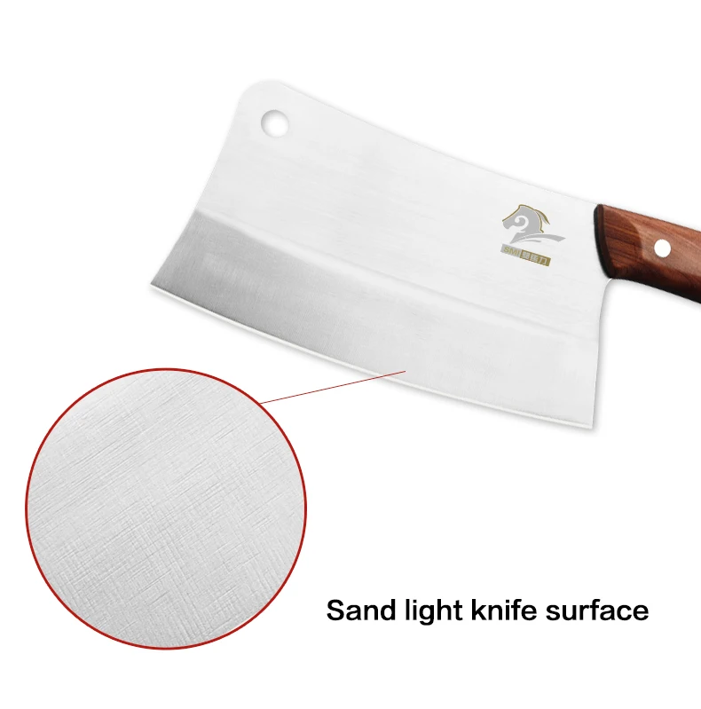 Professional Chef Chopping Knife 11.5cm Kitchen Tool Stainless Steel Wood Handle Bone Cutter Meat Cleaver Slicer Vegetable Trend Knives