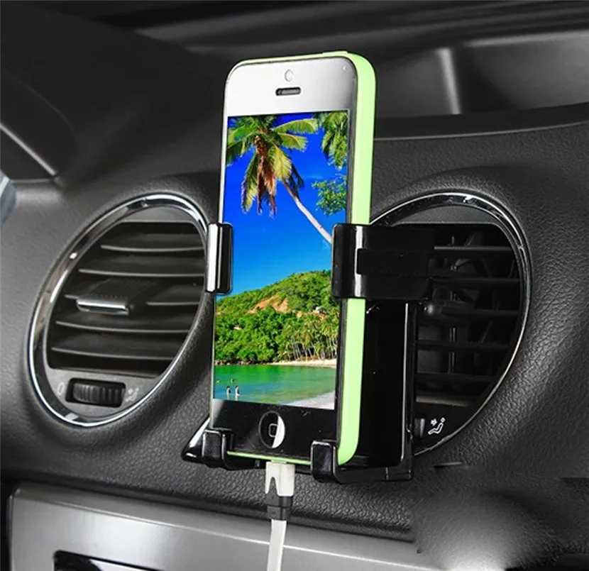 

Universal Plastic Air Vent Mount Cooling Car Phone Holder Phone Stand Support ABS 2018#3