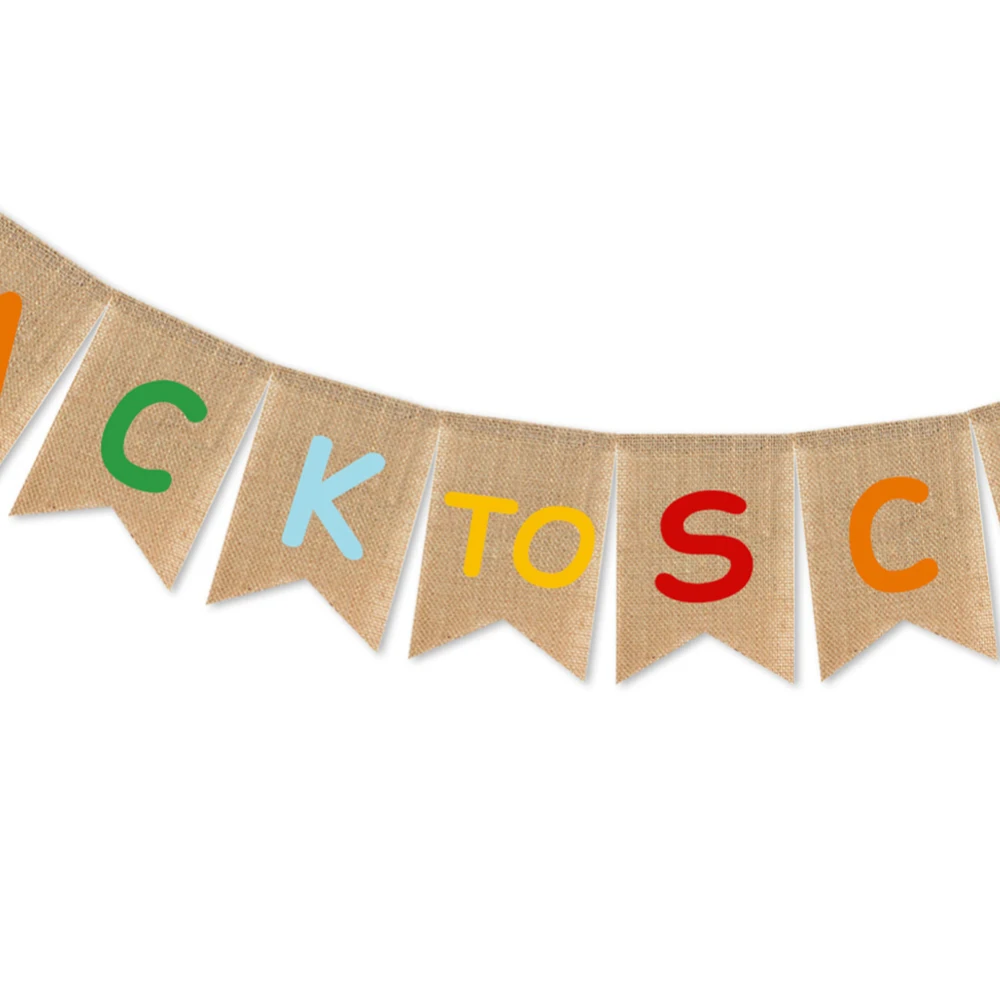 300 см Back To School подвесные украшения кулон в форме флага университета Студенческая сумка баннер-гирлянда баннер украшение для классной комнаты