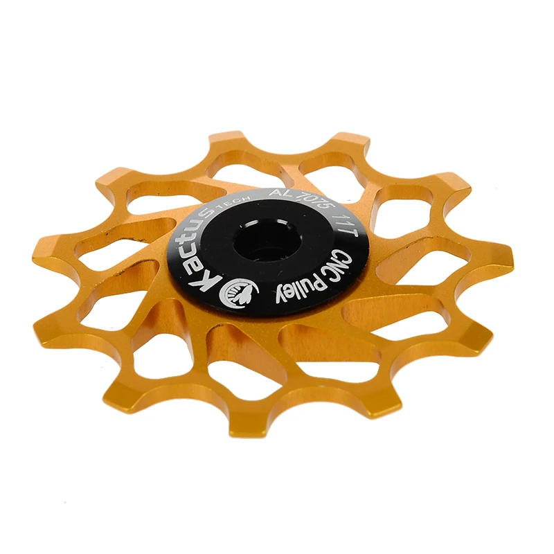 11T Ceramic Pulley CNC Machined Bicycle Rear Derailleur Steel Bearing Wheel MTB Road Bike Guide Roller Bearing Part Accessory Set 9g (1)